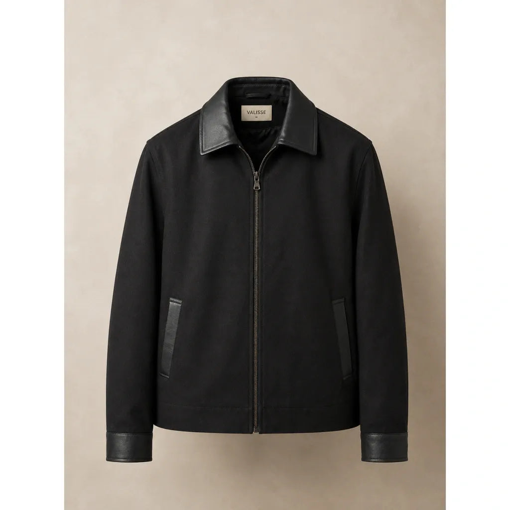 CHAQUETA MATIZ VERDE NEGRA