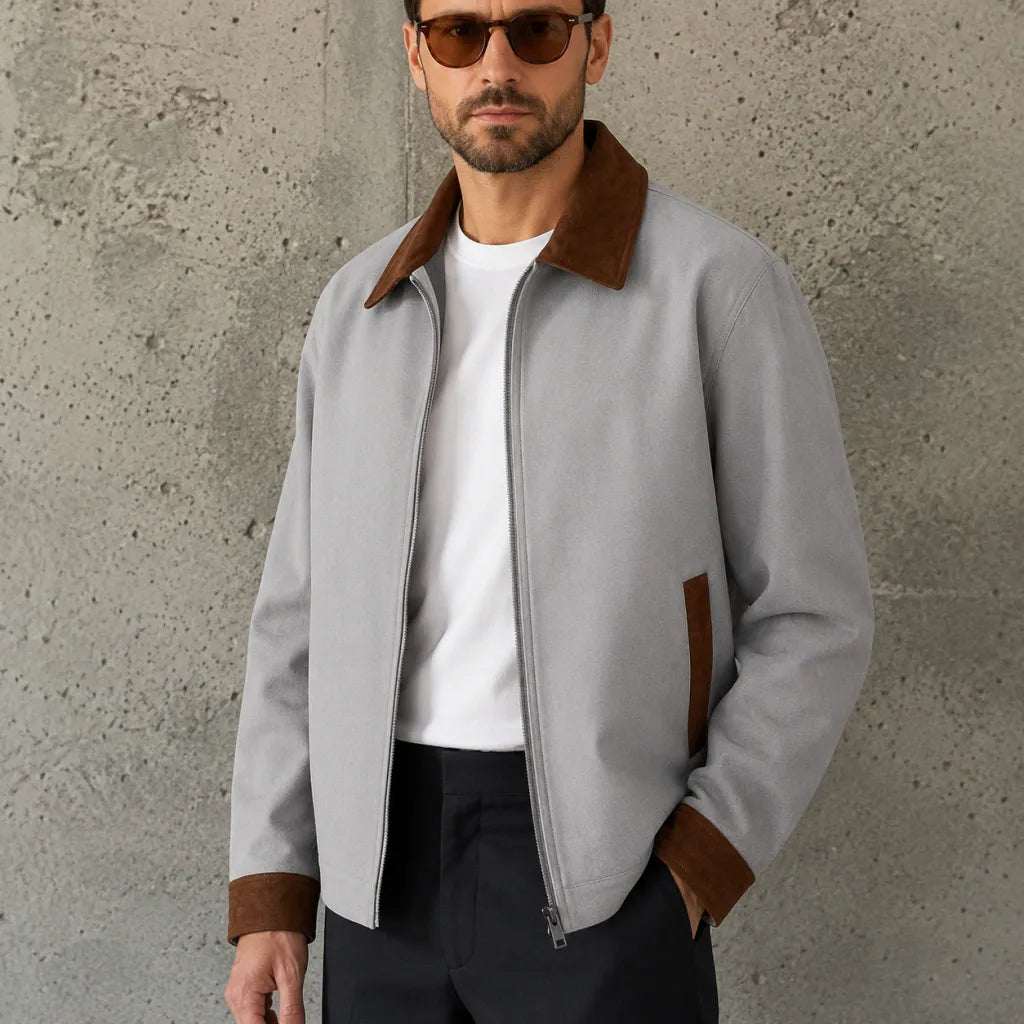 CHAQUETA MATIZ GRIS