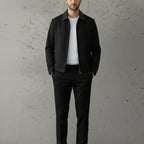 CHAQUETA MATIZ VERDE NEGRA