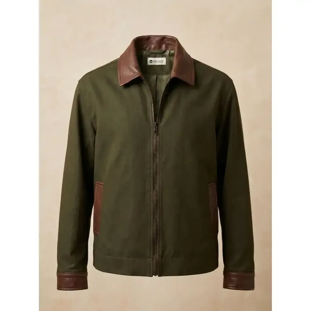 CHAQUETA MATIZ VERDE MILITAR