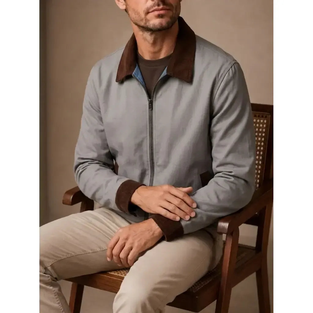 CHAQUETA MATIZ GRIS