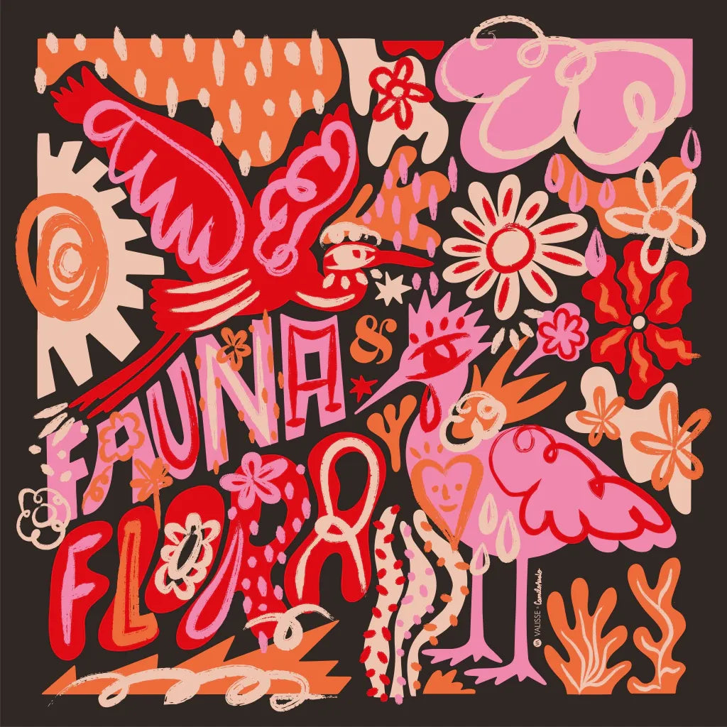 PAÑOLETA FAUNA Y FLORA NEGRA