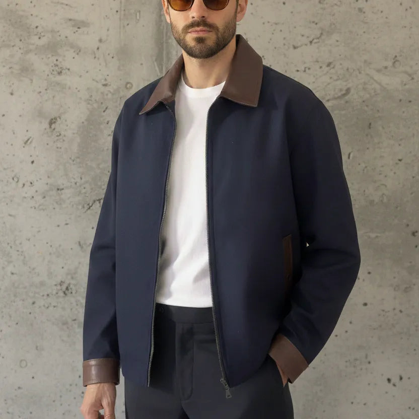 CHAQUETA MATIZ AZUL