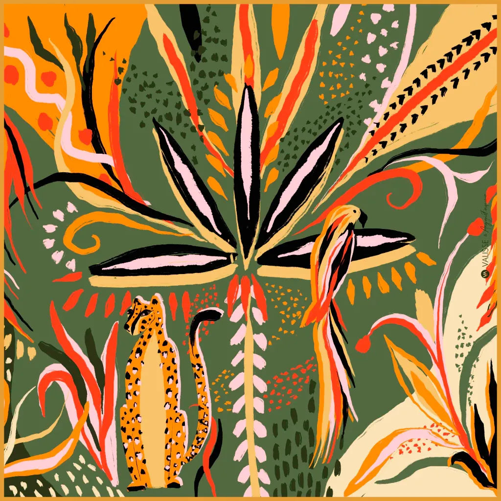 PAÑOLETA PARAÍSO TROPICAL VERDE
