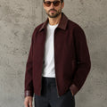 CHAQUETA MATIZ VINO