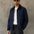 CHAQUETA MATIZ AZÚL OSCURO