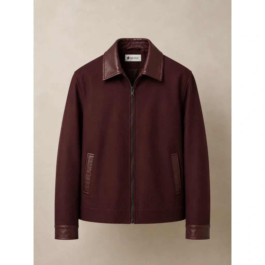 CHAQUETA MATIZ VINO
